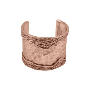 1478 thickbox default ANNE B61102.50 Bracelet dore a lor rose fin 24 carats avec un design de bande ondule sur le cotes.jpg