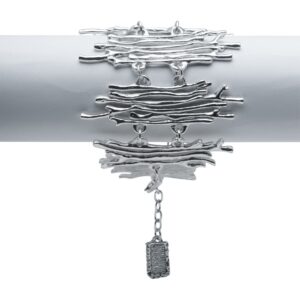 1781 B56066.20 Bracelet argente au 925 Sterling avec un design de branche sculptee.jpg