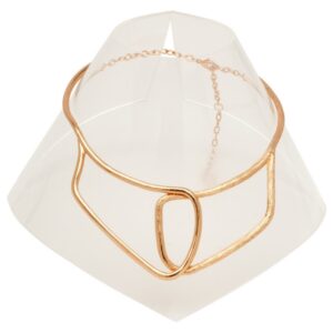 2030 thickbox default N58035.50 Collier etain dore rose a lor fin 24 carats avec un dessin de geometrique.jpg