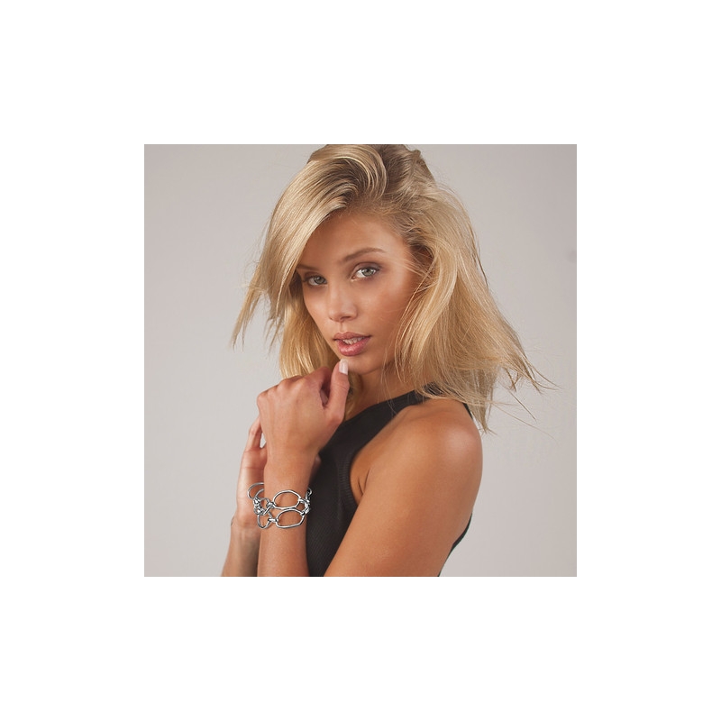 3945 thickbox default B53037.20 Bracelet argente au 925 Sterling avec deux rangees de forme ovale enchainee.jpg