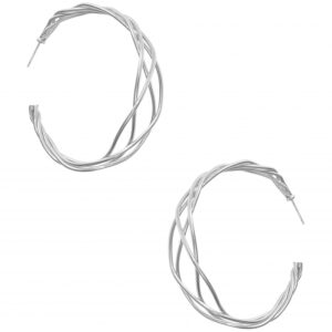 4453 thickbox default E63086.20 Boucle doreilles etain argente au 915 Sterling avec des lignes torsade.jpg