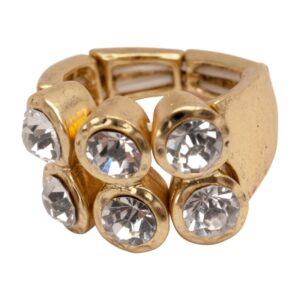 467 thickbox default R50149.31 Bague doree a lor fin 24 carats avec deux rangee de cristaux rond.jpg