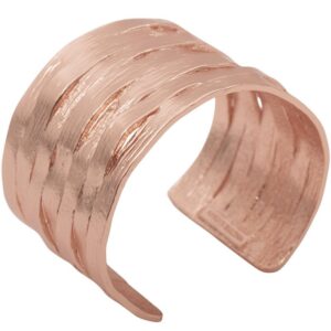 4904 thickbox default B64074.50 Bracelet legerement texturee dore rose a lor fin 24 Carats.jpg