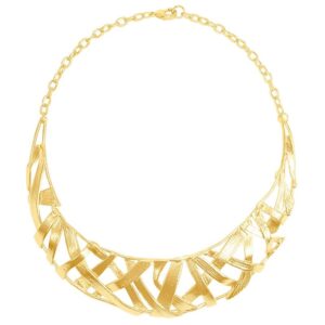 5166 thickbox default N64009.10 Collier dore avec des motifs entrecroise avec une texture brossee.jpg
