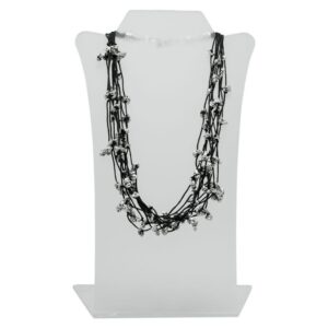 5332 thickbox default N50087.40 Collier avec une multitude de ficelle noir et de pepite argente.jpg