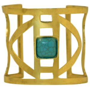 5915 B67080.35 Brassard moderne dore avec pierre naturelle.jpg