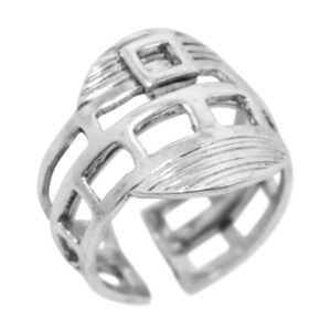 5937 R67051.40 Bague argentee epaisse et brossee.jpg