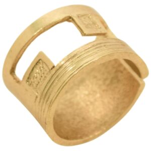5941 R67052.30 Bague doree epaisse et brossee.jpg