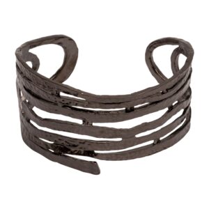 97 B08126.70 Bracelet tourbillon en etain couleur hematite.jpg